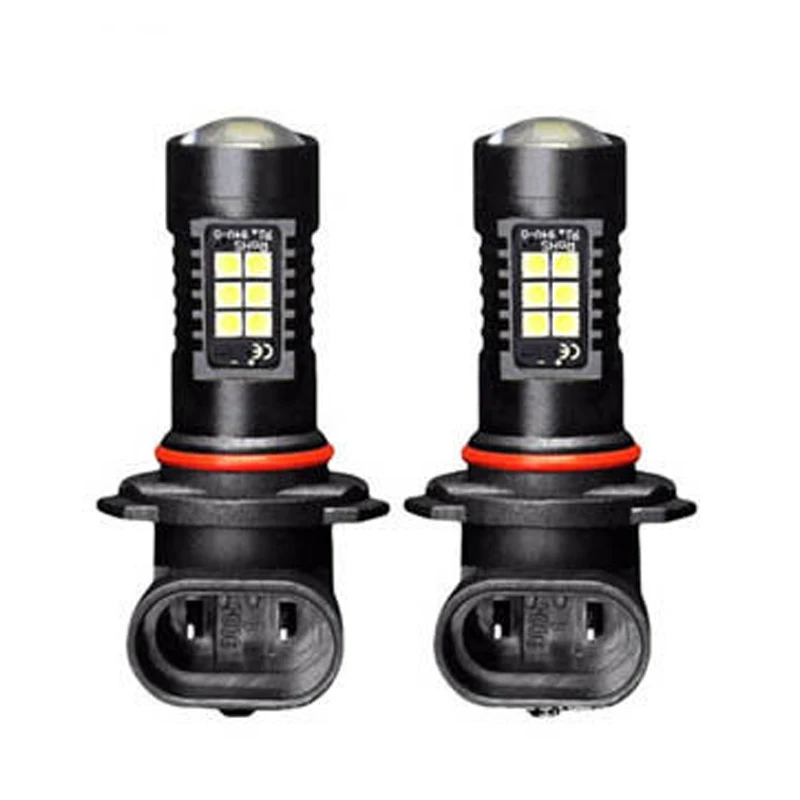 2x Canbus H8 3030 21Smd Led Drl Дневной ходовой противотуманный светильник лампы для Skoda Superb - Цвет: Black