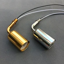 4 шт./лот E14 керамический фарфоровый патрон для лампы+ металлическая чашка+ локоть труба+ электрический провод аксессуары для кристалла потолочный светильник