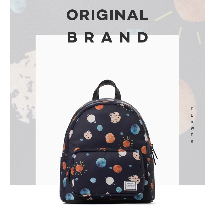 

printing backpack women laptop leather travel bag waterproof girls fashion small Black backpack school bags for teenagers
