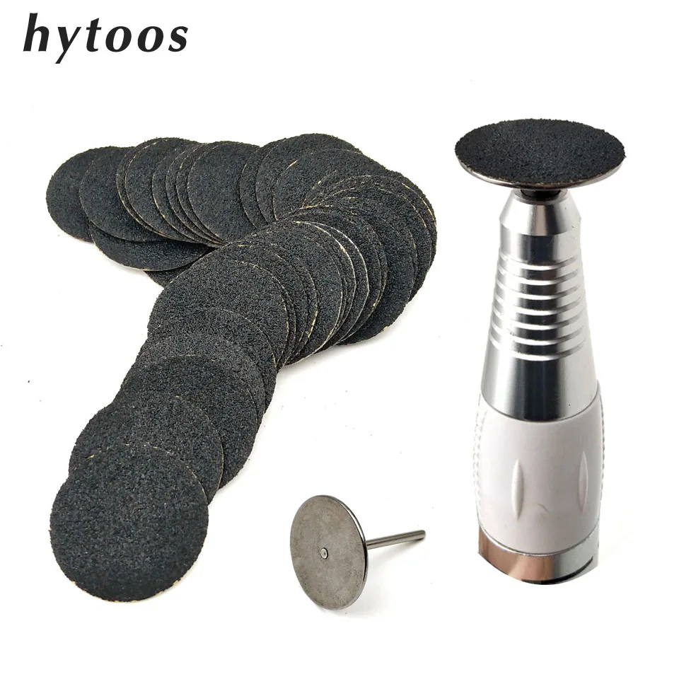 

100Pcs Replaceable Sandpaper + Metal Disk Foot File Polishing Sanding Paper Remove Cuticle Callus Drill Accessorie Pedicure Tool