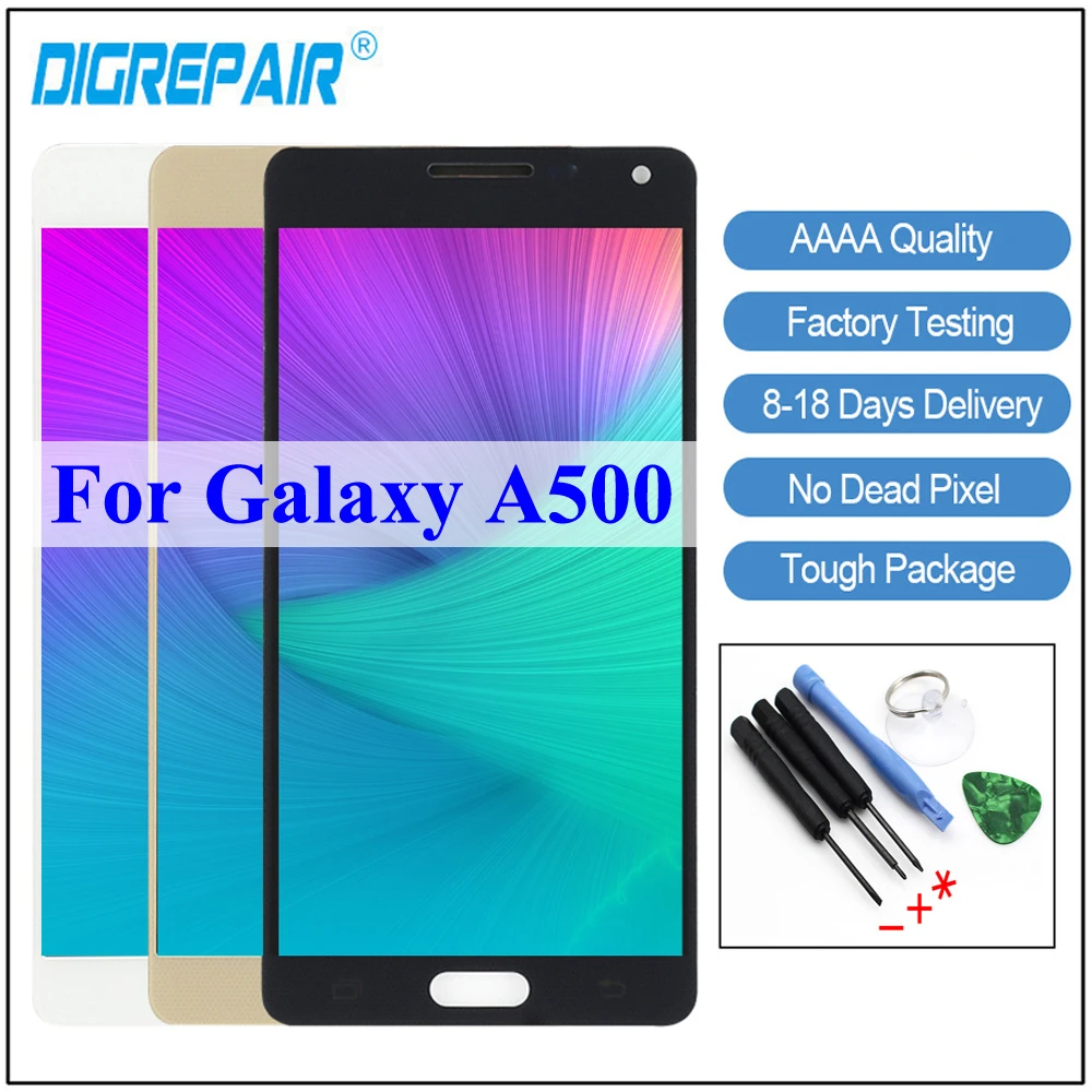 

For Samsung Galaxy A5 2015 Screen A500 A500F A500M A500Y A500F LCD Display Digitizer Touch Screen For samsung a5 2015 a500f lcd
