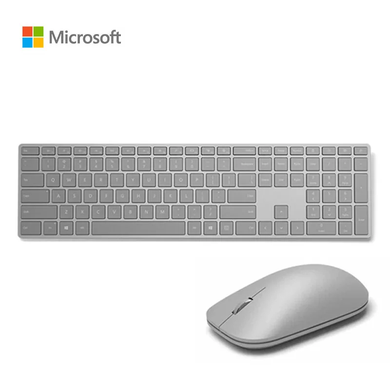 Microsoft Surface Беспроводная клавиатура мышь металлическая тонкая комбинированная