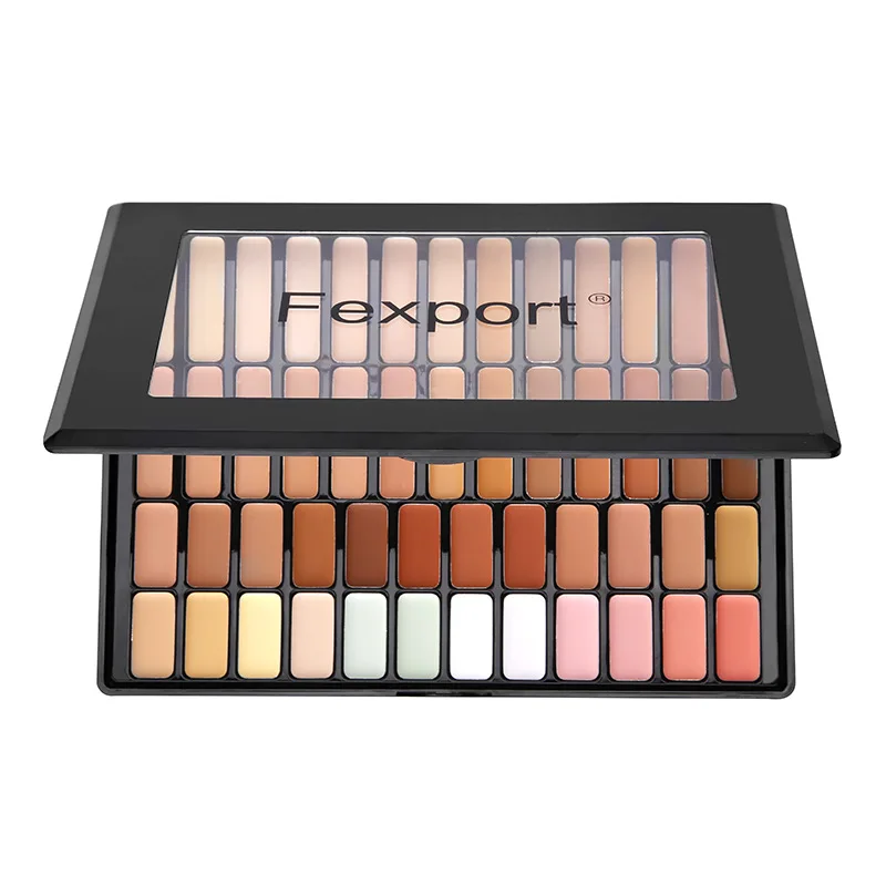 

50 Colors Facial Base Makeup Concealer Palette Contouring Foundation Cream Shimmer Plate Trimming Brighten Skin Color Maquiagem