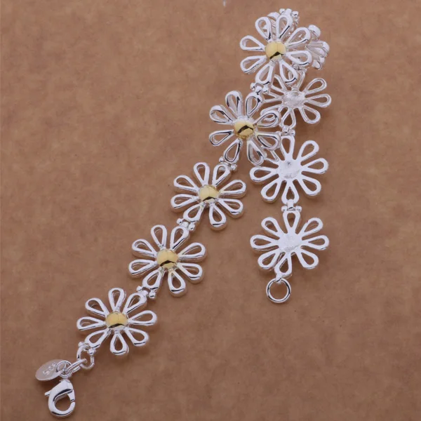 

AH110 Hot 925 sterling silver bracelet, 925 sterling silver fashion jewelry Color separation kao /alaajcha azcajqja