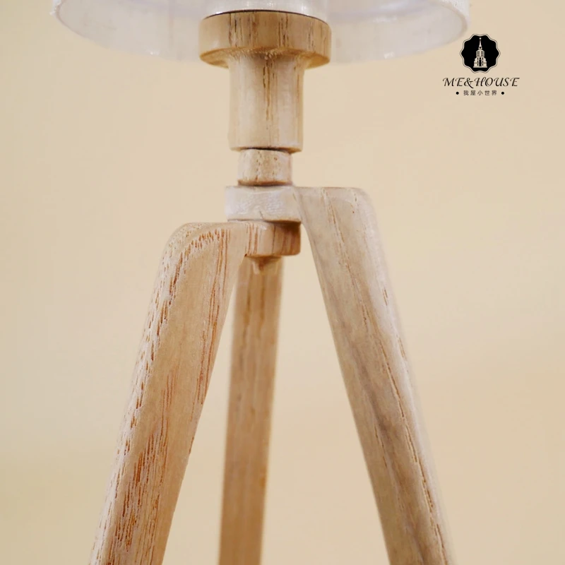1/6 Scale Dollhouse Floor Lamp Mini Furniture Doll House Standard Lamp Modern Style Dolls House Kits