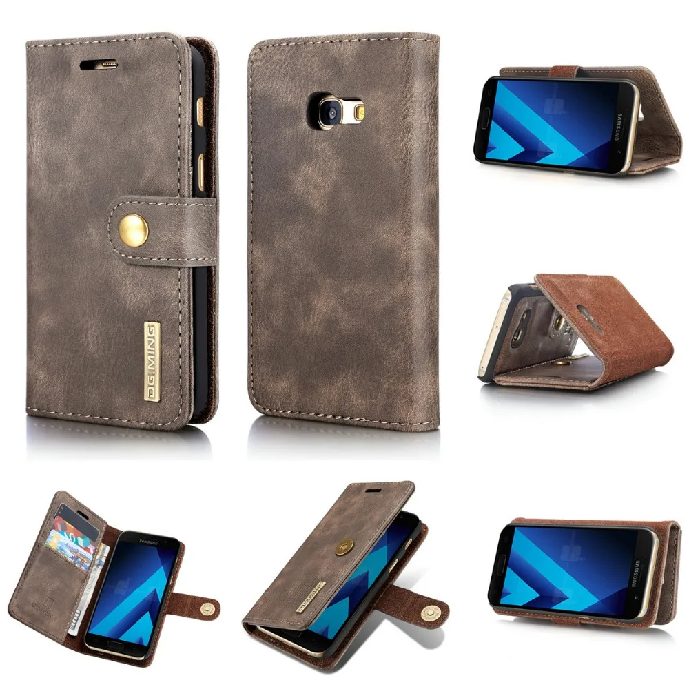 Для Samsung Galaxy J6 J6 J4 плюс A320 A520 PU крышки бумажник 2 в 1 крышка Магнитный Flip Book кожаный чехол Бизнес человек чехол