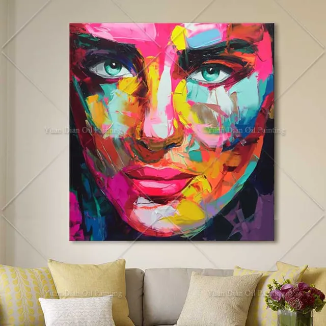 abstract facial paintings