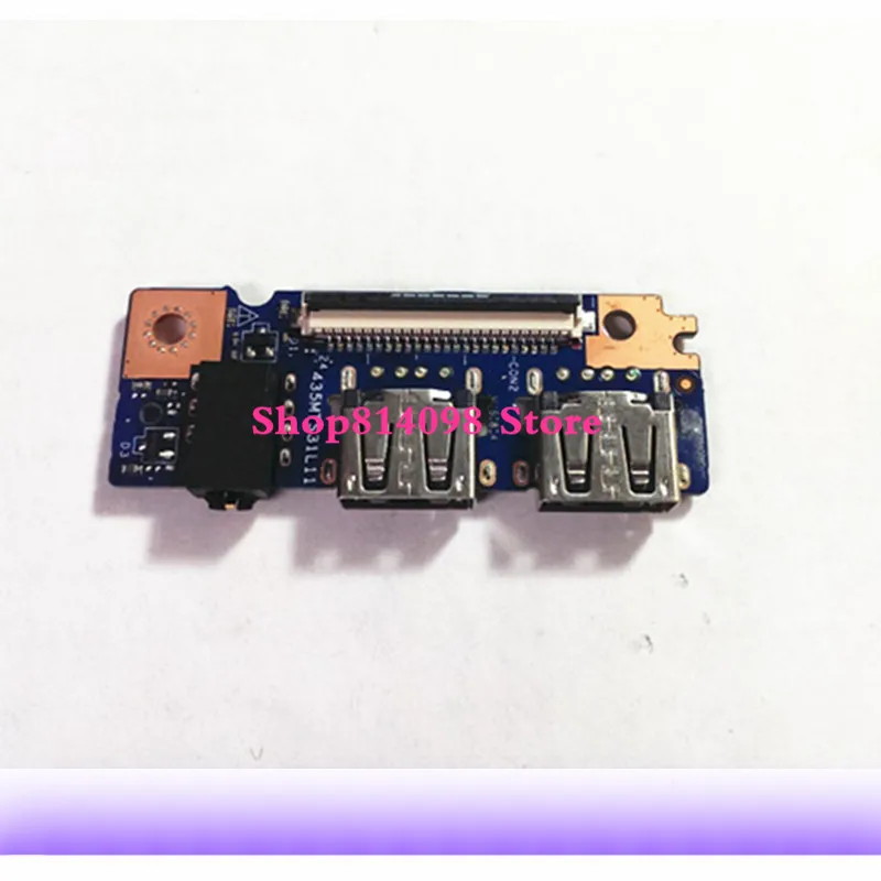 LS-c142P подходит для Dell Vostro 3558 Inspiron 5758 5558 5458 USB плата ввода-вывода аудиопорта-RT8YV 0RT8YV