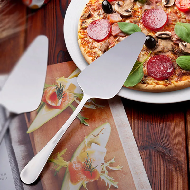 

Newly 1PCS Stainless Steel Multifunction Cake Shovel Knife Pizza Shovel Cheese Cake Knives Cutter Baking Tools XSD88