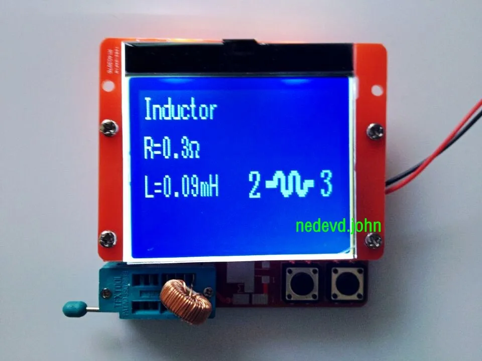 12864 LCD Transistor Tester Capacitance Inductance ESR Mètre Diode Triode MOS