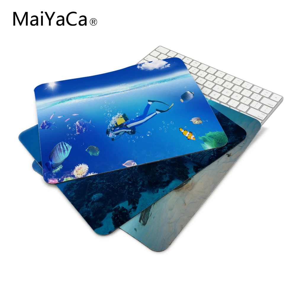 Photoshop Diver Submariner Design Mouse Pad For PC Laptop 22*18cm and 25*29cm Computer anti-skid table mat game pad