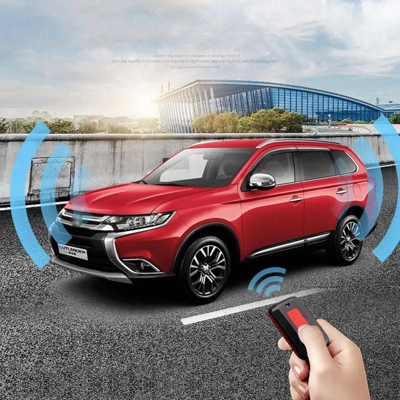 Чехлы для автомобильных ключей из углеродного ПВХ Mitsubishi Outlander Lancer 10 Pajero Sport ASX RVR L200