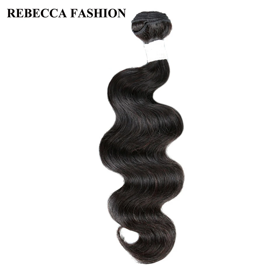 Rebecca virgin Brazilian Hair Weave Bundles 100g Body Wave Human Hair Weaves 1pc Salon Low ratio Longest Hair PP 20% brazilian-body-wave-hair-bundles