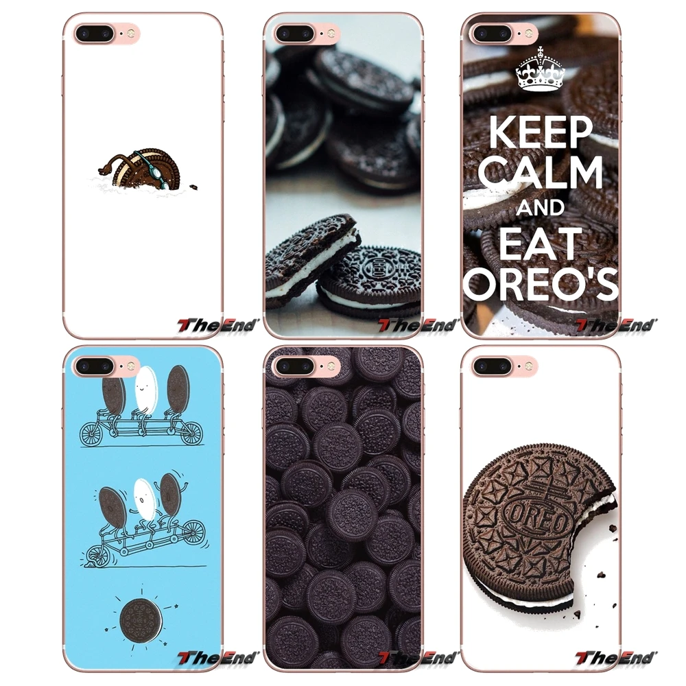 Для Samsung Galaxy S3 S4 S5 MINI S6 S7 edge S8 Plus Note 2 3 4 5 Grand Core Prime большое печенье Oreo Milkshake мягкий
