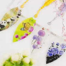 1 шт классическая элегантная Милая кисточка листья вены Закладка креативная природа Китайский ветер закладки для детей подарок