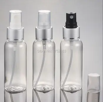 

50ml clear Sprayer Bottle empty PET Sprayer Bottle with Silver Collar Mist Sprayer Cosmetic Bottles Travel cosmetic container