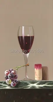 

Wine Decor Wall Art Wine Glasses with Wine Bottle and Grapes Picture for Kitchen Wall Art Picture Decor