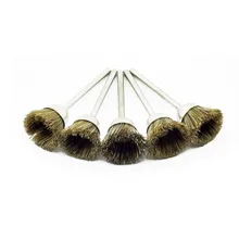 5 шт./лот) абразивных Кисточки конский волос чашка Кисточки колеса для Dremel Инструменты абразивных полировки Кисточки колеса Инструменты