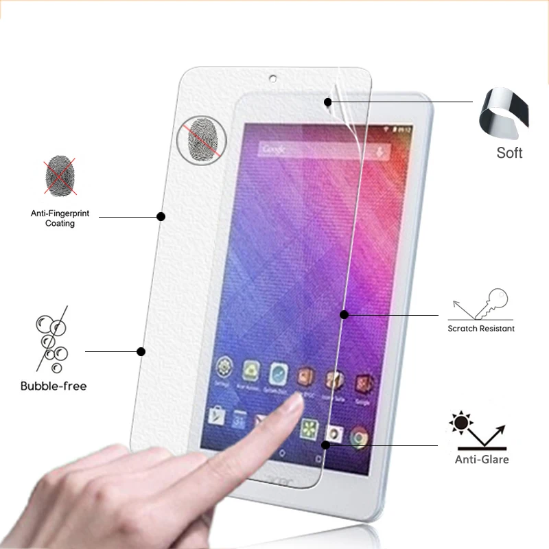 2 Pack Tempered Glass Screen Protector For Acer Iconia One 7 B1-750 7/" Tablet