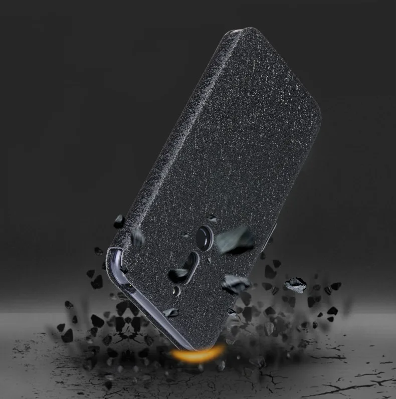 Роскошный чехол книжка с функцией быстрого ответа для Meizu note 9 16X окошком