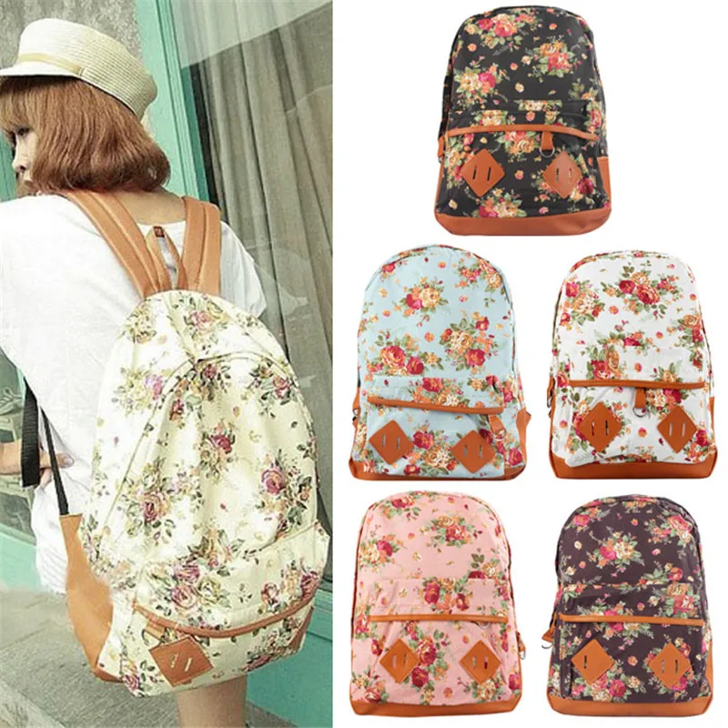 Prix pour 2017 Nouvelle Toile Fleur Sac À Dos Femmes Fille En Plein Air Camping Randonnée Sport Sac Dames Sac À Dos Épaule Poche Sport Sacs Jan18 Prix pour 2017 Nouvelle Toile Fleur Sac À Dos Femmes Fille En Plein Air Camping Randonnée Sport Sac Dames Sac À Dos Épaule Poche Sport Sacs Jan18