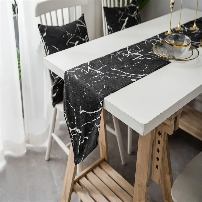 

Modern minimalist fabric table flag
