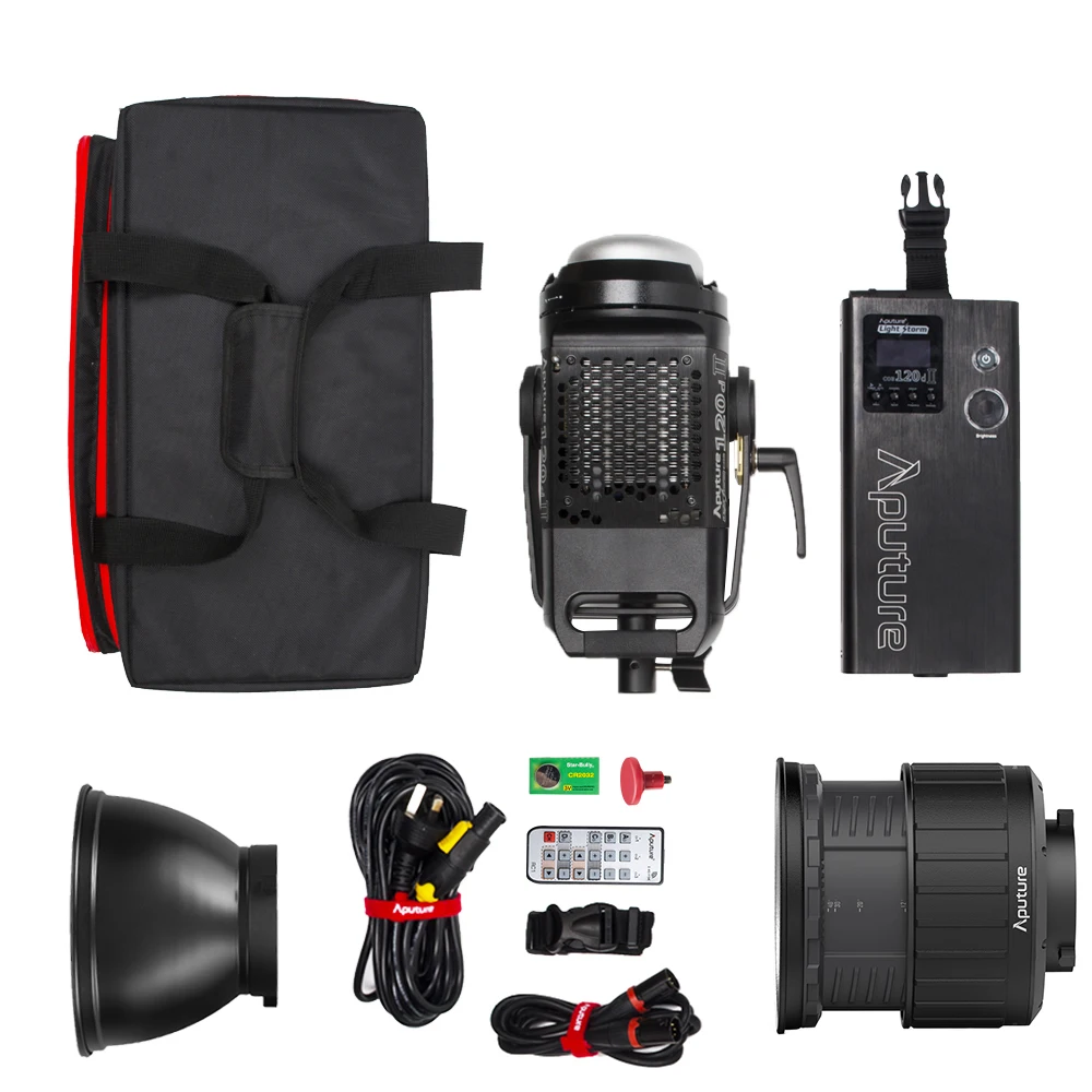 Aputure LS C120d II 120d + Крепление прожектора с линзой Френеля DMX управление 5 световых