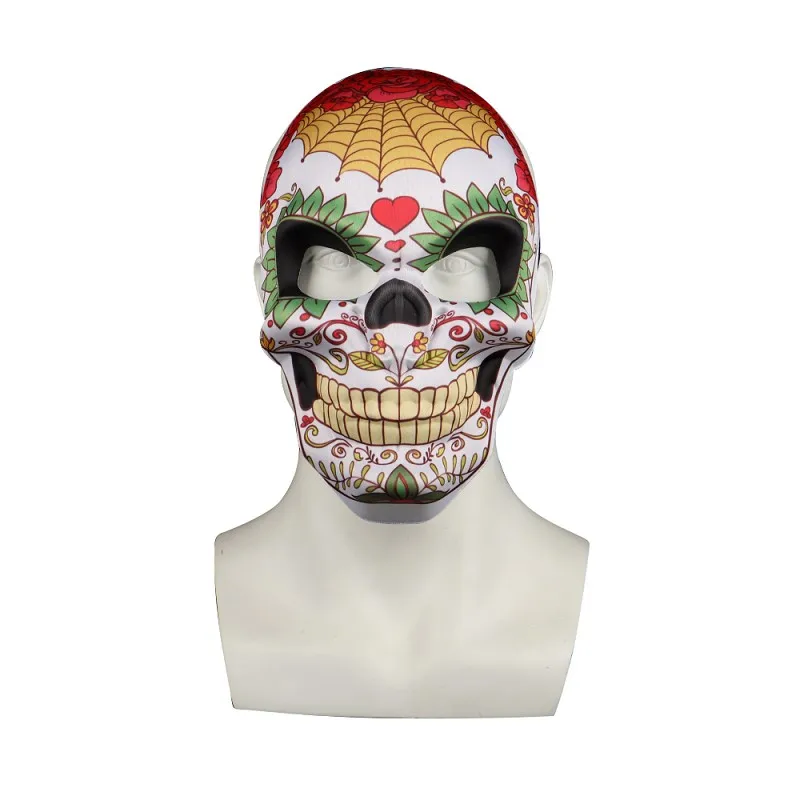 Маски для Хэллоуина мексиканского Дня мертвых с принтом черепа; вечерние маскарадные маски для маскарада; модные маски для косплея