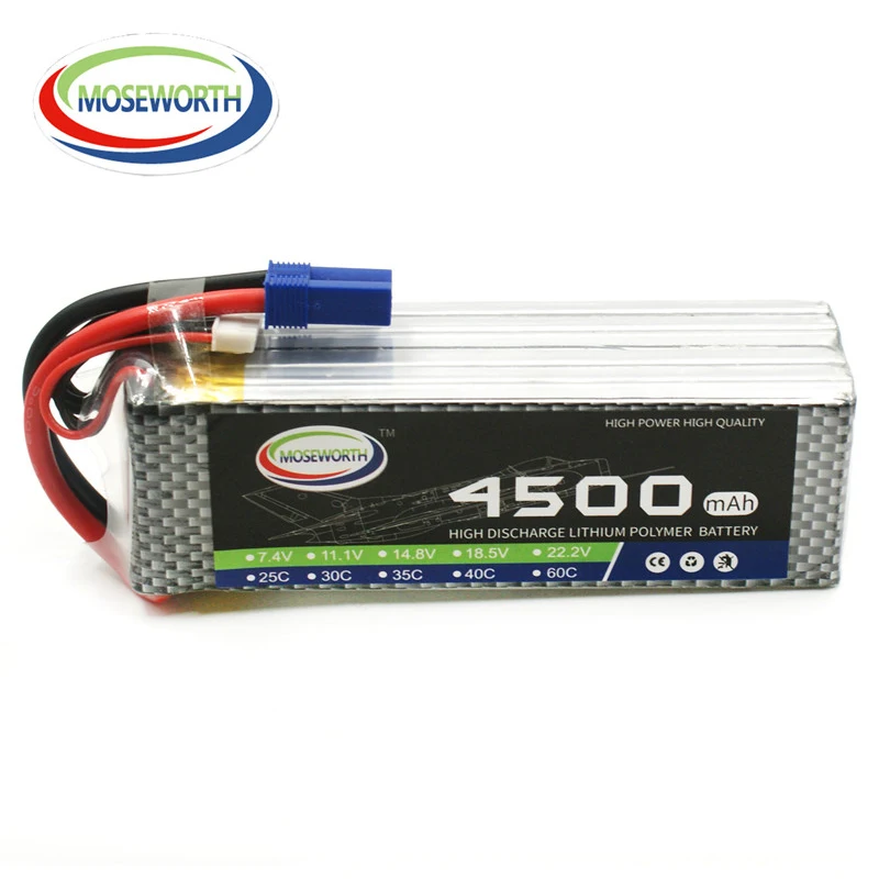 RC Lipo Battery 6S 22.2V 4500mAh 25C-50C For RC Quadcopter Car Airplane Helicopter Drone RC Toys 22.2V RC LiPo Battery 6S AKKU