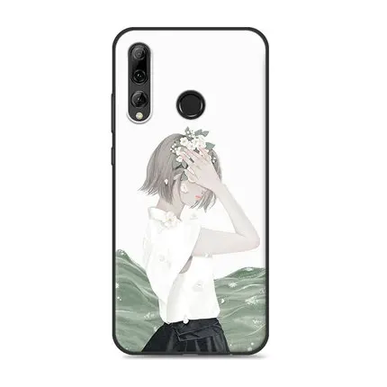 A6 Чехол для huawei Enjoy 9 s, мягкий силиконовый чехол для телефона с цветочным узором из ТПУ для huawei Enjoy9s, POT-AL00A, Защитные Чехлы, чехол Enjoy 9 s - Цвет: A6