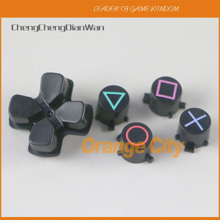

100sets/lot Cross button D-pad Button D Pad ABXY Buttons For PlayStation 4 PS4 Controller Repair Parts ChengChengDianWan