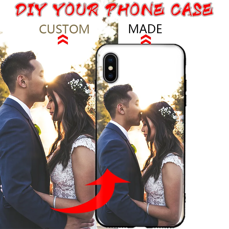 

Customized DIY Pattern images Custom made Photo Silicone Phone Case For Apple iPhone X 8Plus 8 7 7Plus 6S Plus 6 5 5S SE Diy Bag