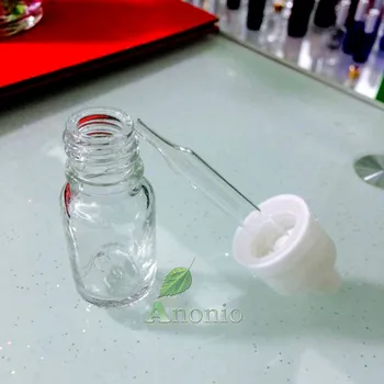 

5ml Glass Dropper Bottles Clear Glass Essential Bottle With Dropper,Cosmetic Container E Liquid Bottle
