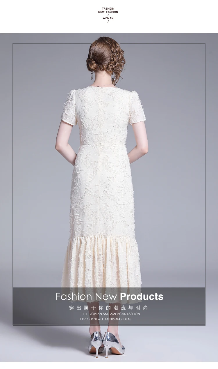 Vestido Longo женское кружевное платье летние прямые продажи топ модные милые вечерние платья с кисточками для девочек