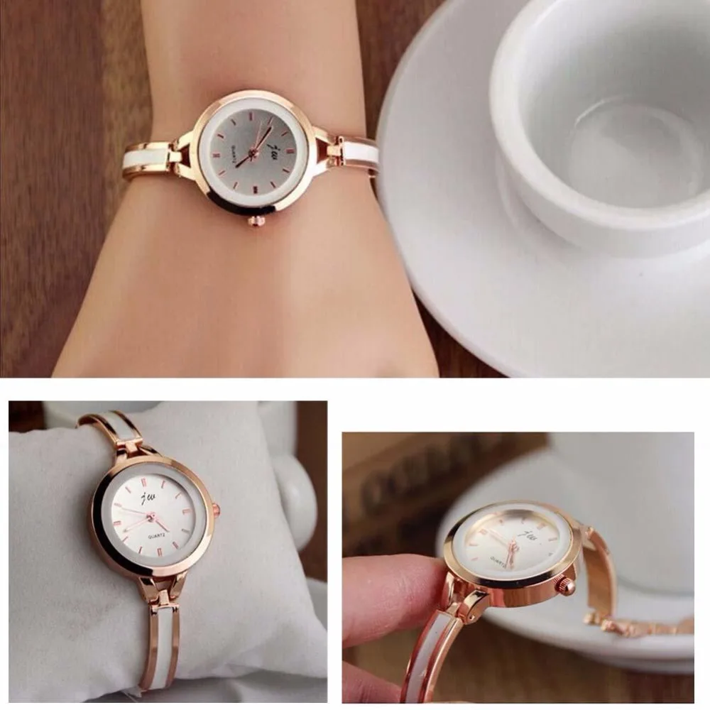

2016 festival Memorial Day gift women creative slim strap wristwatch brief design elegance fashion quartz lady watche Gold