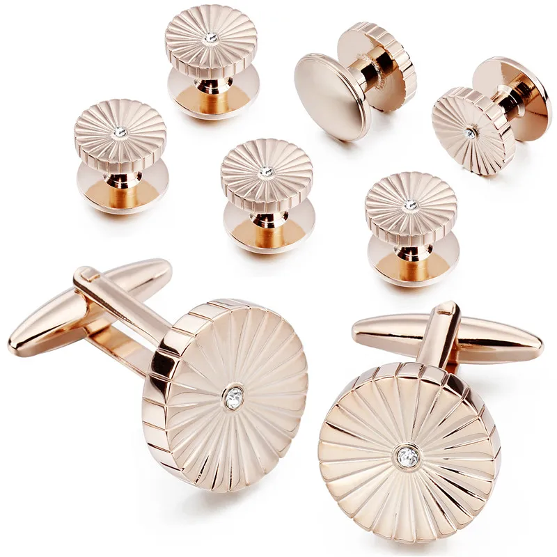 HAWSON Brand Cufflinks and Studs Set Fashion & High Quality Classic Men