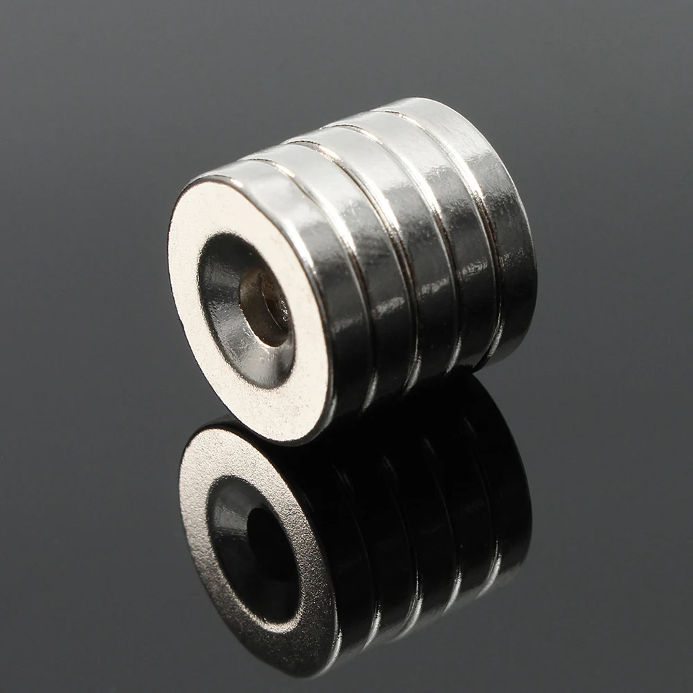 5Pcs 15x3mm Hole 4mm Rare Supers Strong Neodymium N52 Magnetes Round Disc