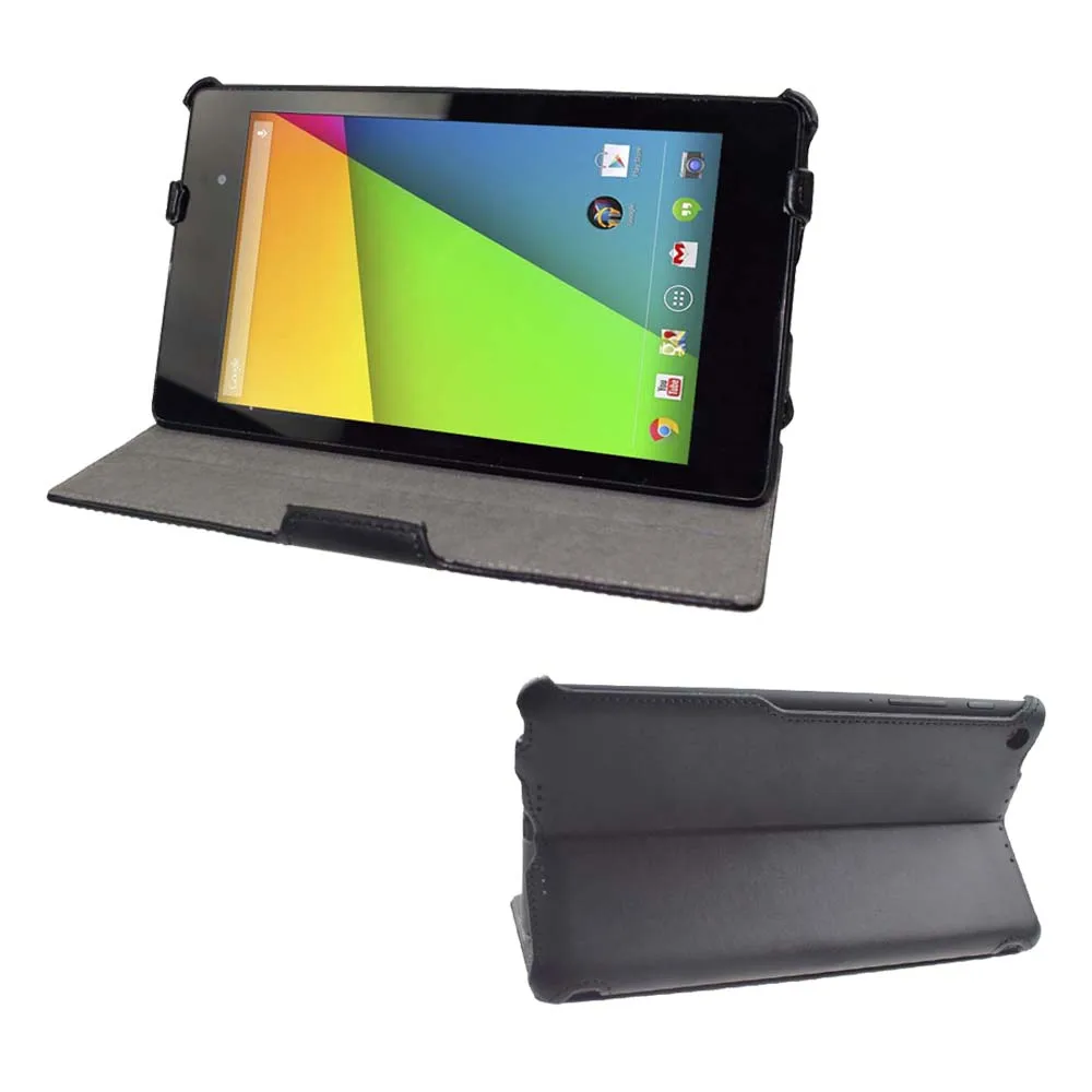 Multi-angel stand smart case for Google Nexus 7 2013 FHD 2nd book cover case With magnet Auto Wake/