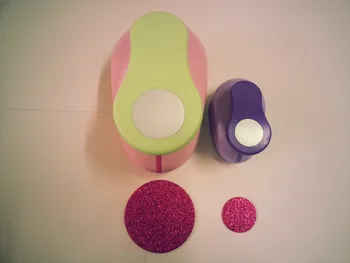 

free shipping 2pcs circle(3 inch+1.5 inch) shape of eva foam punches round design of craft punch scrapbook punch for DIY work