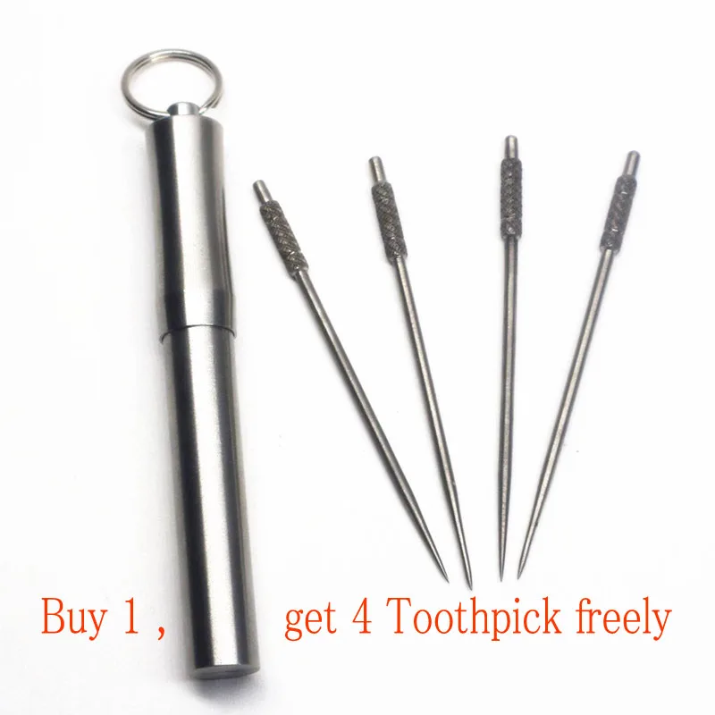 

Stainless steel portable waterproof outdoor Mini toothpick Container bottle High-grade EDC capsule medicine pill bottle