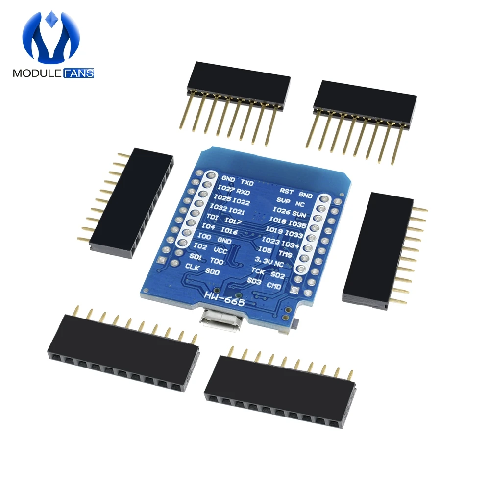 Для Wemos Mini D1 ESP8266 ESP32 ESP-32S wifi Bluetooth CP2104 модуль макетной платы для Arduino с контактами