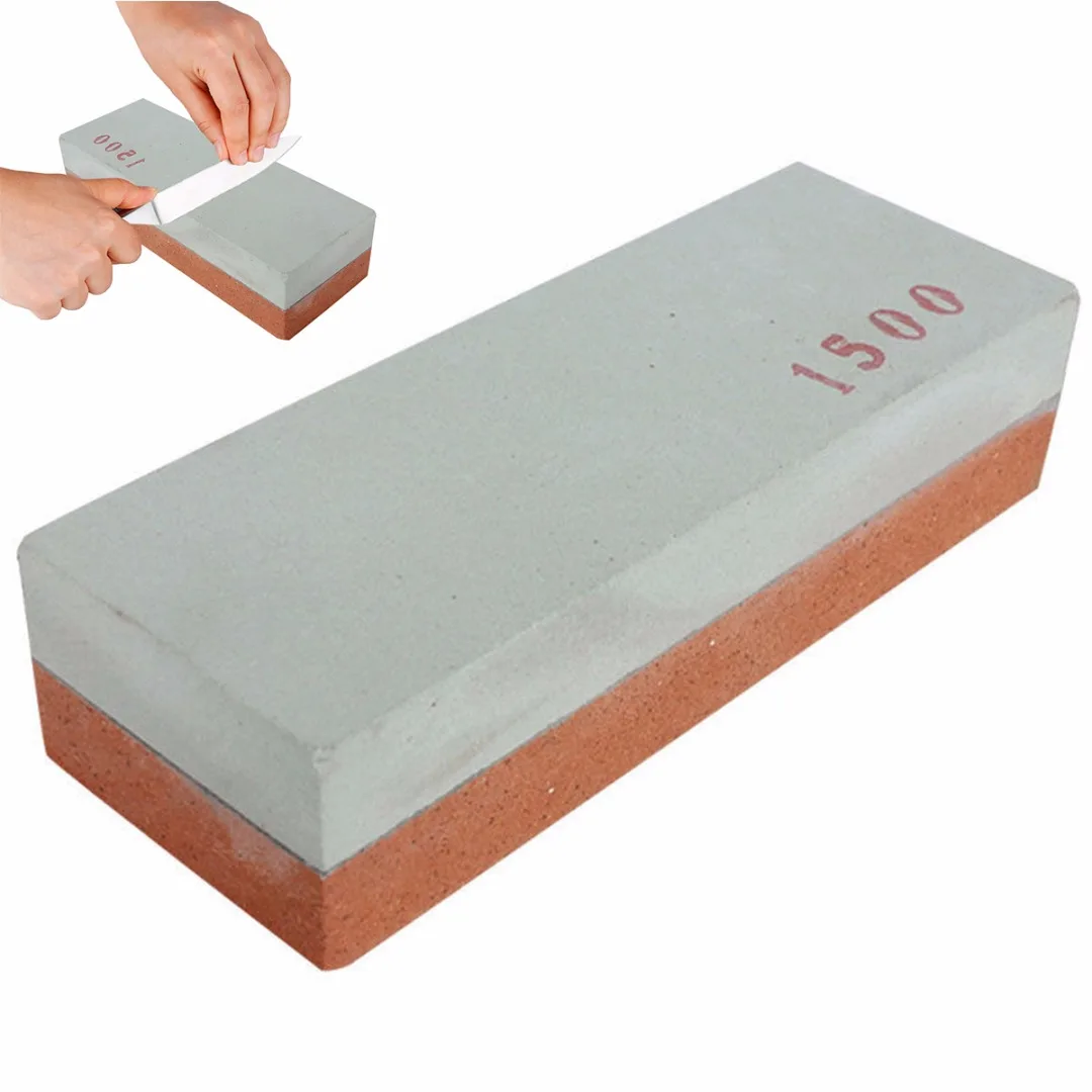 400#+1500# Kitchen Double Sided Sharpening Sharpener Wet Stone Razor Whetstone 10x35x25mm