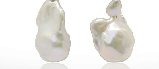 

ry00881 White 13-15mm Fresh Water Pearl Earrings with silver hook