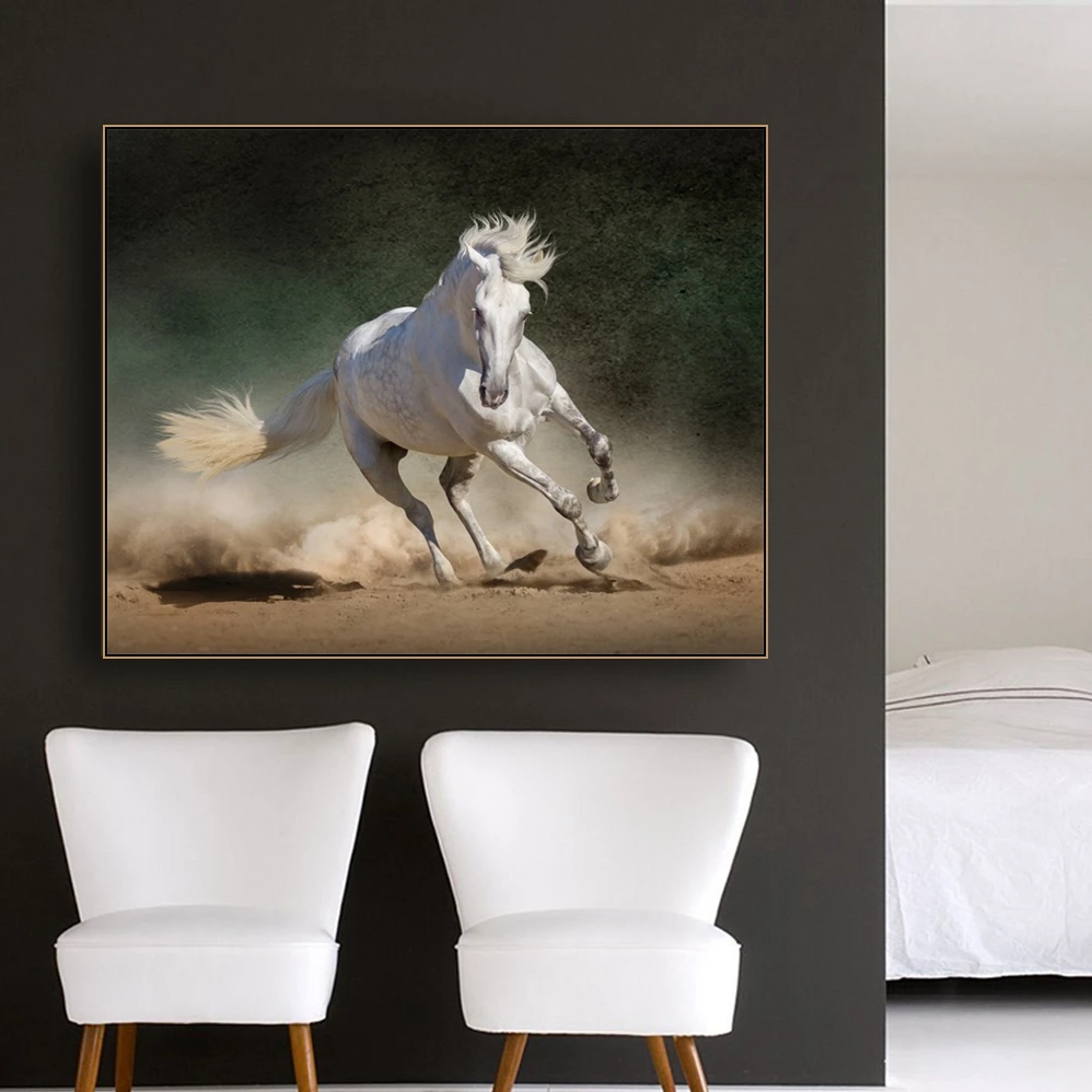 

Grassland Pentium Horses Wall Art Decor Canvas Painting Calligraphy Poster Print Decorative Picture for Living Room Home Decor
