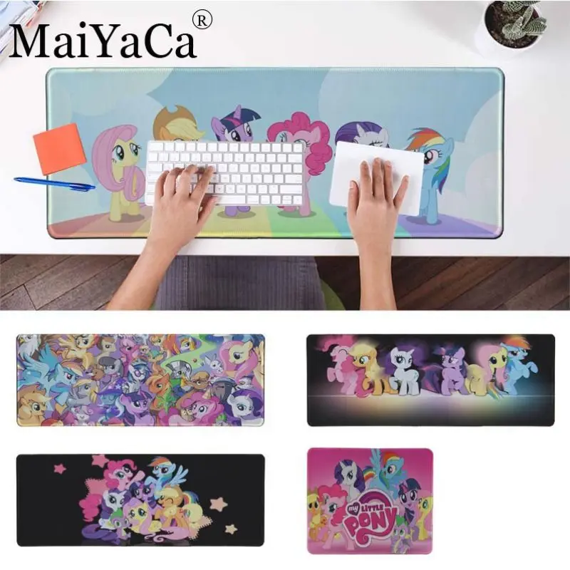 MaiYaCa my little pony индивидуальные коврики для мышки ноутбука коврик для мышки в стиле аниме Удобная мышка коврик игровой Мышь pad