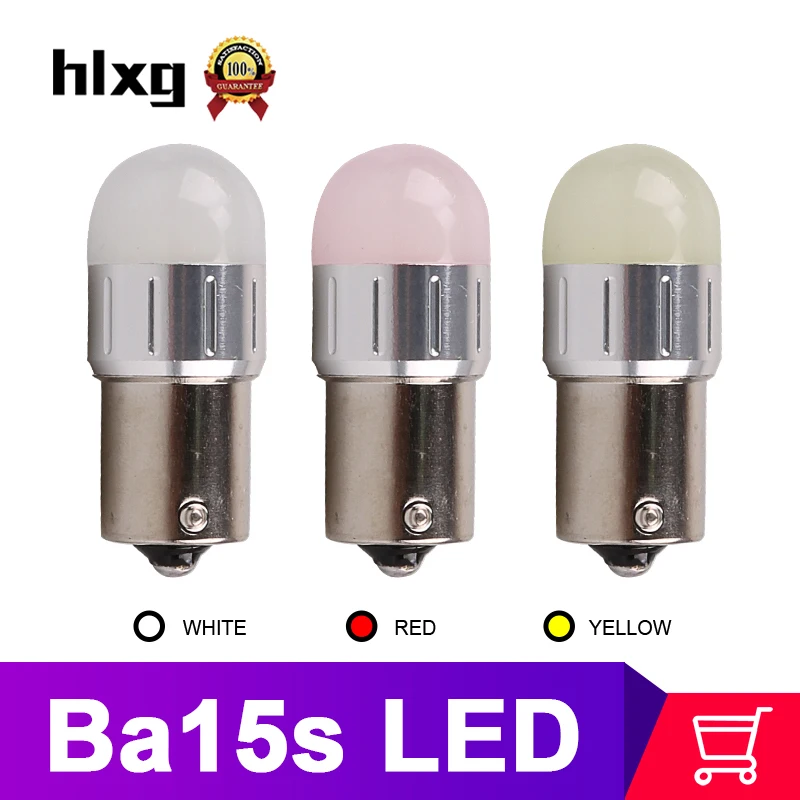 

hlxg 2PCS P21W LED ba15s 1156 1157 led Car Tail Lights Filament reverse turning bulb auto Vehicle Turn Signal Lamp 12V T10-038