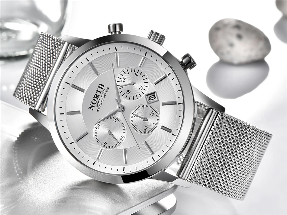 Норт часы мужские модные спортивные кварцевые мужские часы, наручные часы лучший бренд класса люкс аналоговые повседневные водонепроницаемые наручные часы Relogio Masculino