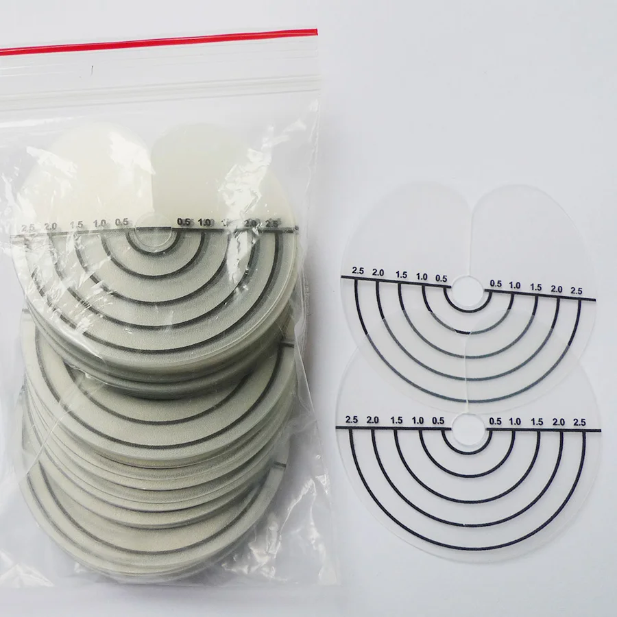 100pieces Hair Connector sheet For Human hair extension/Hair Extension Tools transparent Heat Protector Shields with Scale Mark