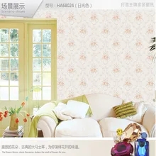 ZXqz 80 10 metros Vintage Beige moda Floral Mural papel pintado PVC fondos para habitación pasillo casa mejora de la pared