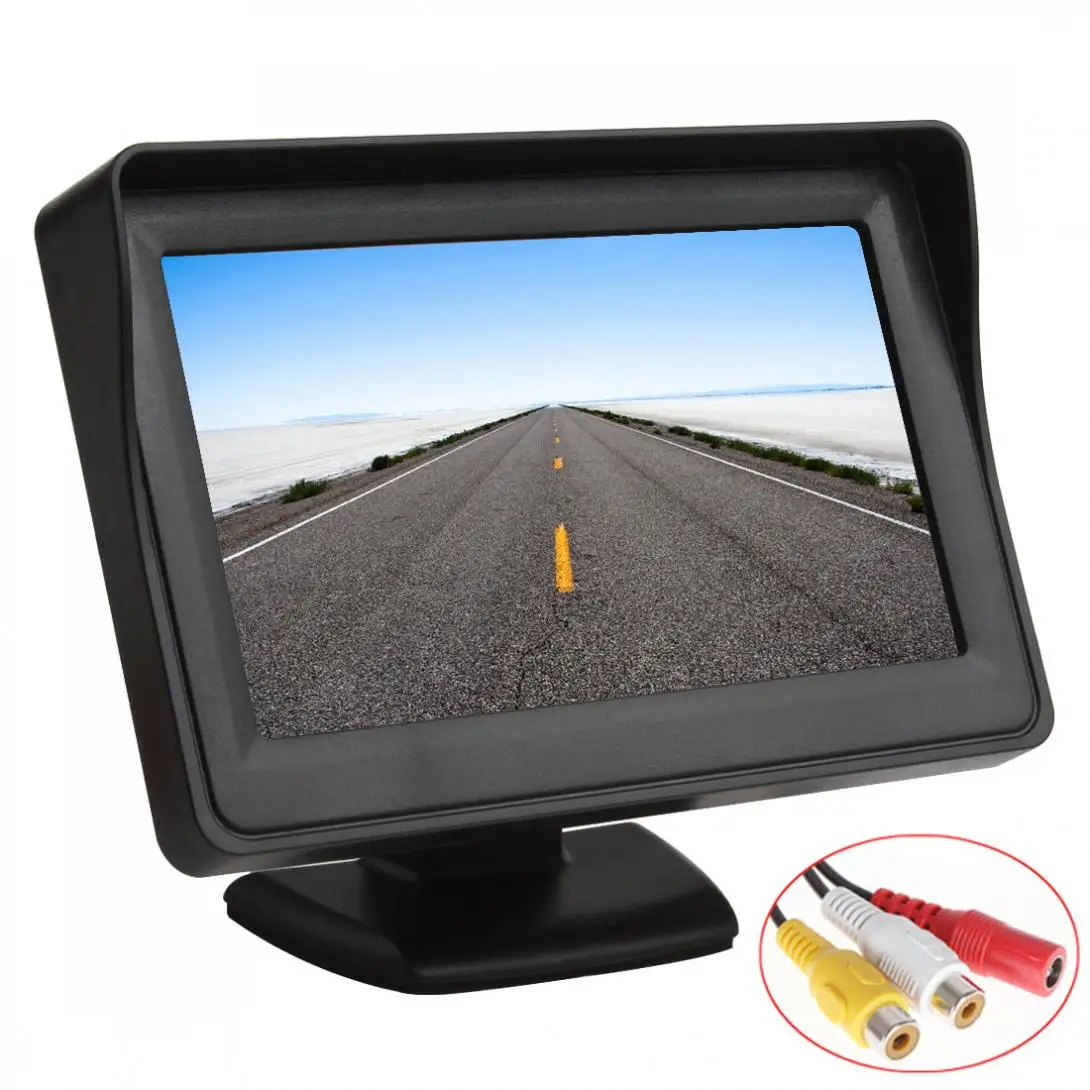 

4.3 Inch 480 x 272 TFT LCD Digital Panel Car Rear View Monitor Support 2-Channel Video Input